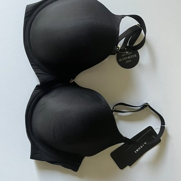 NWT Natori Cloud Comfort Back Smoothing T-Shirt Bra in Black Size 34DD - Picture 4 of 6